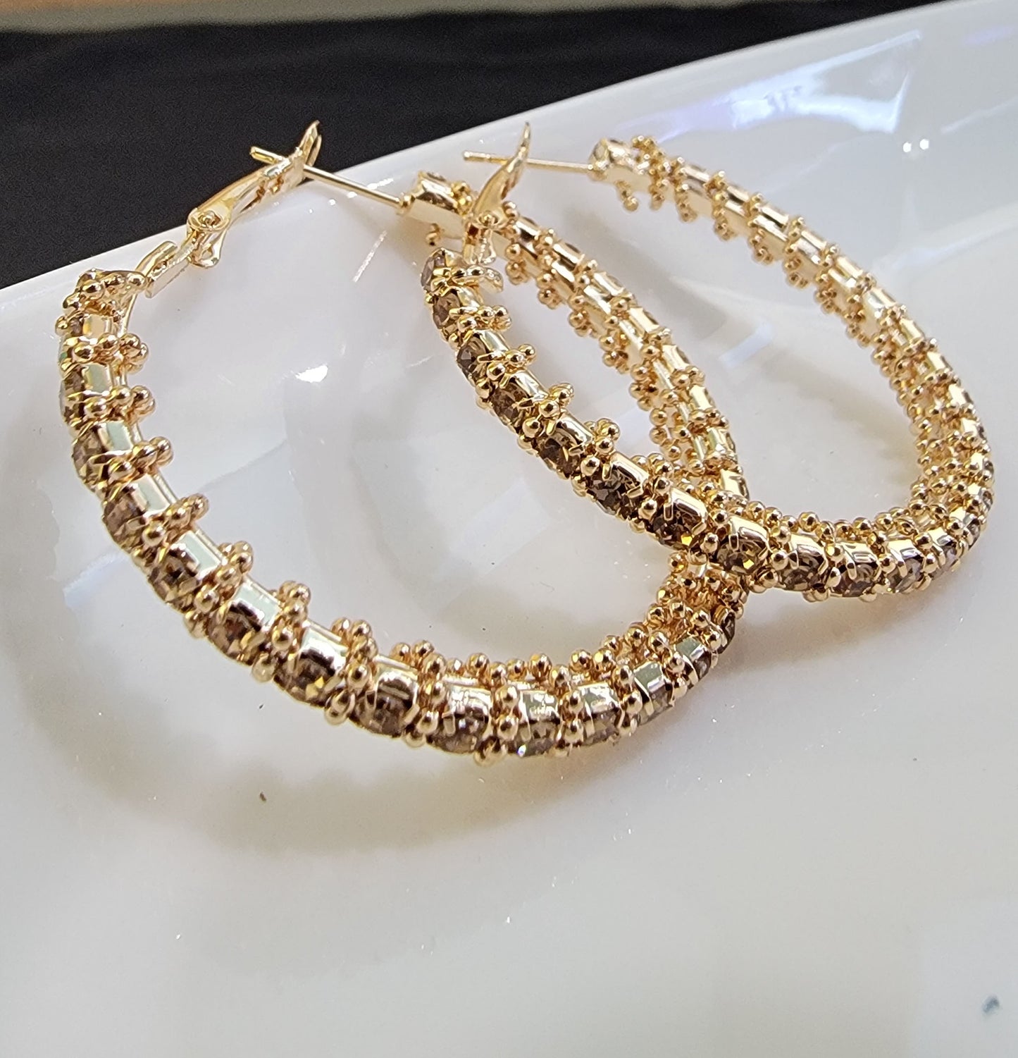 Golden Embrace Hoops