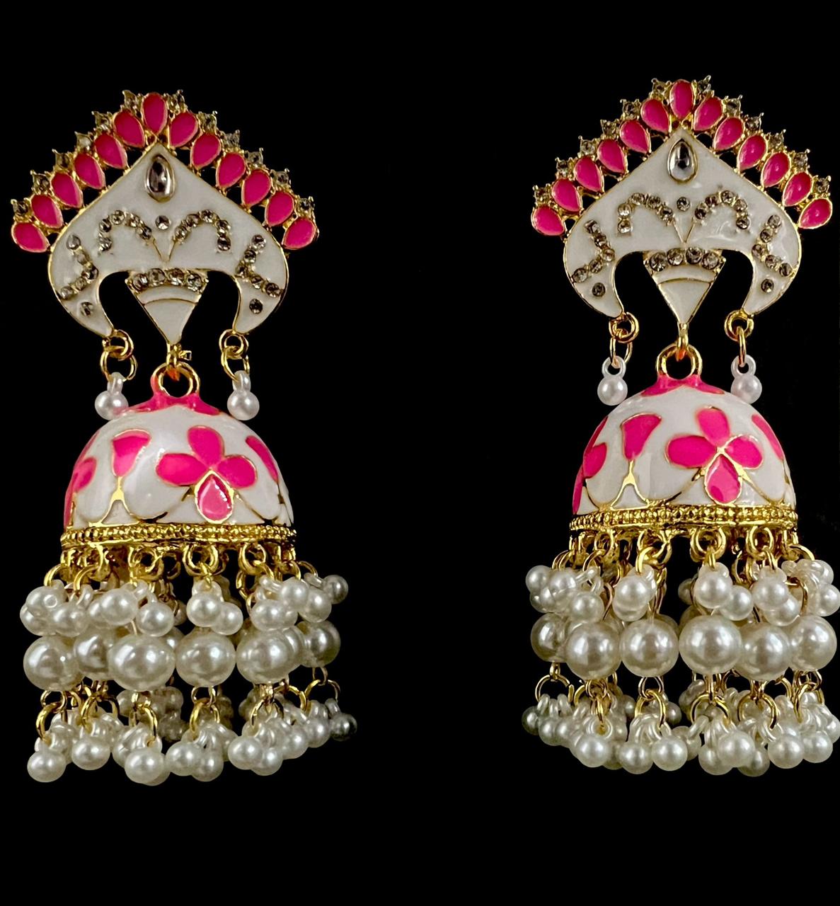 Vintage White Jhumka